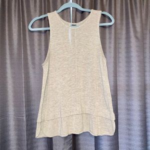 Madewell tiered tank top, grey, size medium, well worn